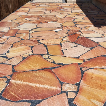 Quarzit Polygonalplatten Antares für Terrassen je Palette