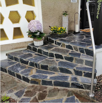 Quarzit Polygonalplatten Deep Sea für Terrassen je Palette
