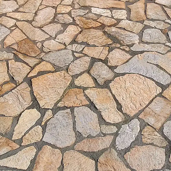 Quarzit Polygonalplatten Clara für Terrassen je Palette