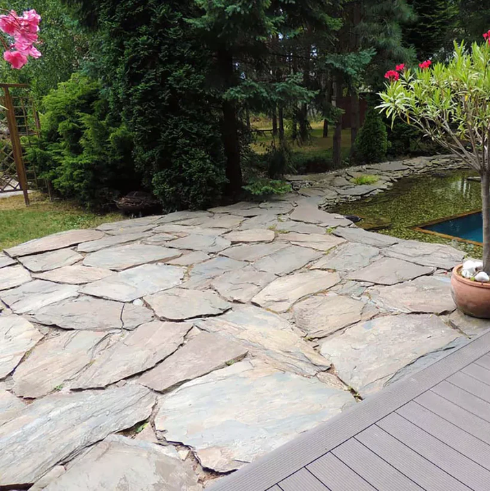 Grauwacke Polygonalplatten für Terrassen je Palette