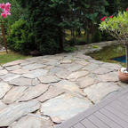Grauwacke Polygonalplatten für Terrassen je Palette