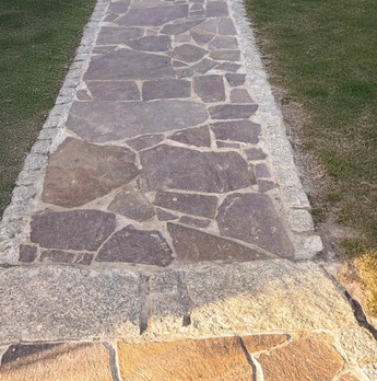 Porphyr Polygonalplatten für Terrassen je Palette