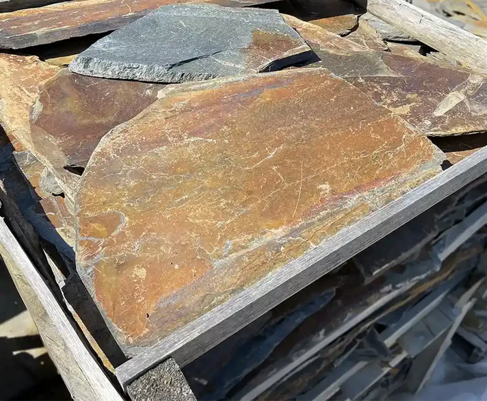 Schiefer Polygonalplatten Antigua für Terrassen je Palette